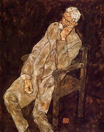 Portrait of an Old Man (Johann Harms) - Egon Schiele