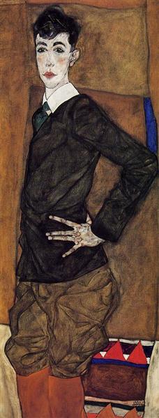 Portrait of Erich Lederer, 1912 - Эгон Шиле
