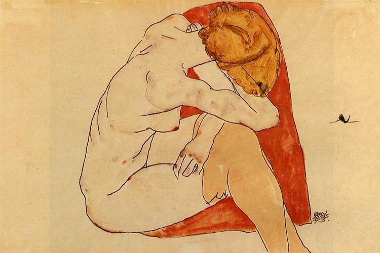 Egon Schiele, Seated Woman, 1913