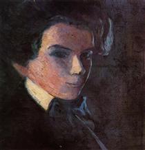 Self Portrait, Facing Right - Эгон Шиле