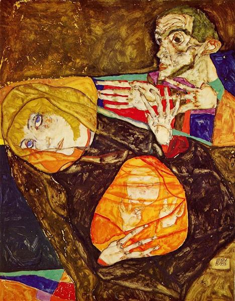 Egon Schiele, The Holy Family, 1913