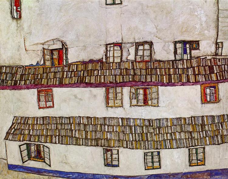 Windows (Facade of a House), 1914 - Egon Schiele - WikiArt.org