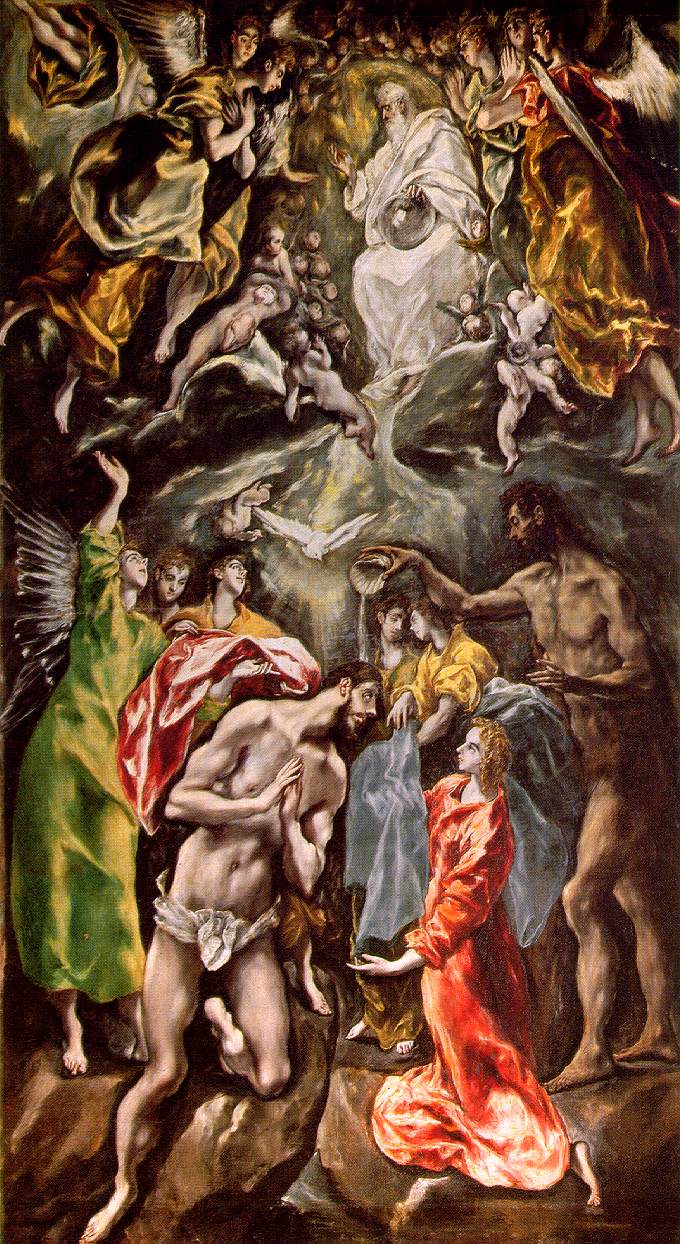 Baptism of Christ, c.1608 - El Greco - WikiArt.org