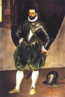 Ganzfigurenporträt des Malteserritters Vincenzo Anastagi - El Greco