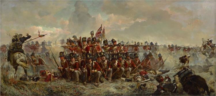 The 28th Regiment at Quatre Bras, 1815, 1875 - Елізабет Томпсон