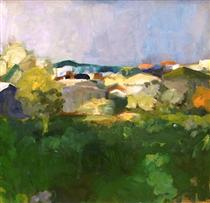 Group of Houses - Elmer Bischoff