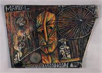 Portrait of Marcel Duchamp - Эльза фон Фрейтаг-Лорингофен