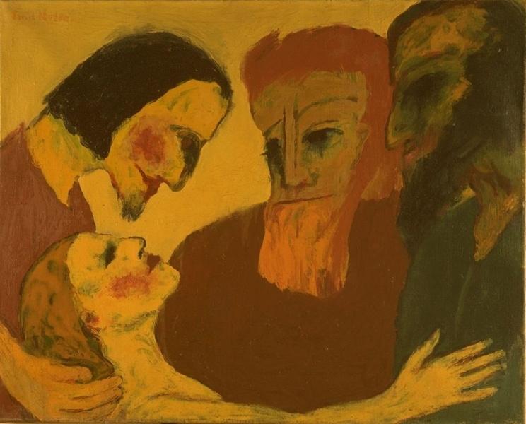 Jesus Christ and the sinner, 1926 - Эмиль Нольде