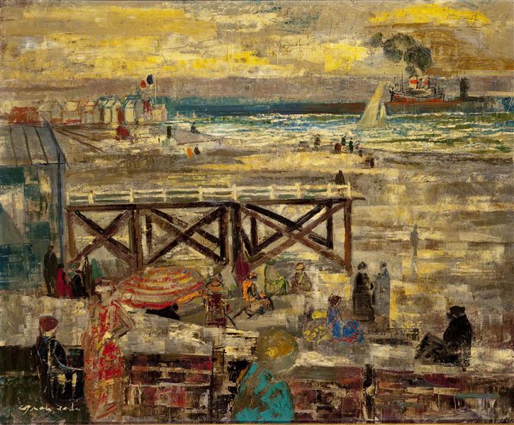 The Beach of Le Havre, 1963 - Emili Grau i Sala