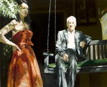 Portrait of a Couple Steve and Anne in LA - Eric Fischl