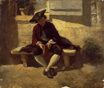 Young Man with a Book - Jean-Louis-Ernest Meissonier