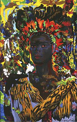 THE AFRICAN PRINCE, 1986 - Ernst Fuchs