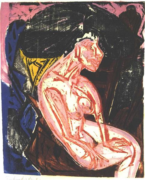 Female Lover - Ernst Ludwig Kirchner