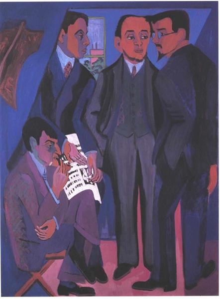 Group of Artists, 1926 - 1927 - Ernst Ludwig Kirchner