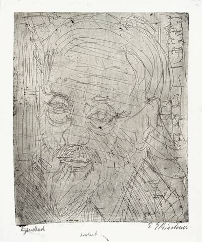 Head Bosshart, 1921 - Ernst Ludwig Kirchner