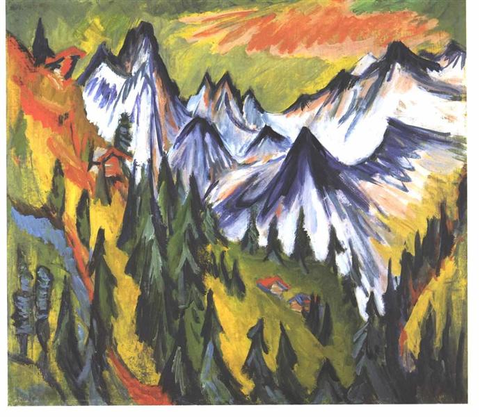 Mountain Top - Ernst Ludwig Kirchner
