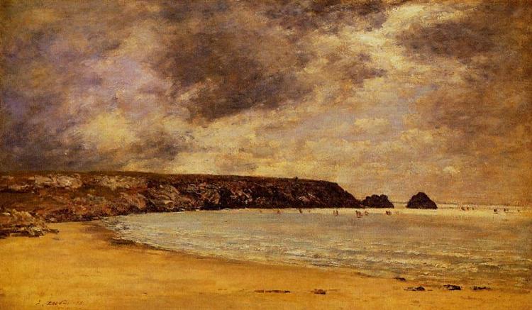 Camaret, the Bay, 1873 - Эжен Буден