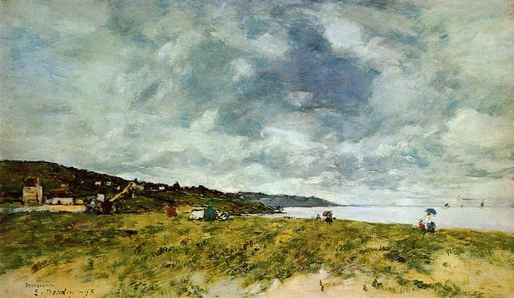 The Shore at Tourgeville, 1893 - Эжен Буден