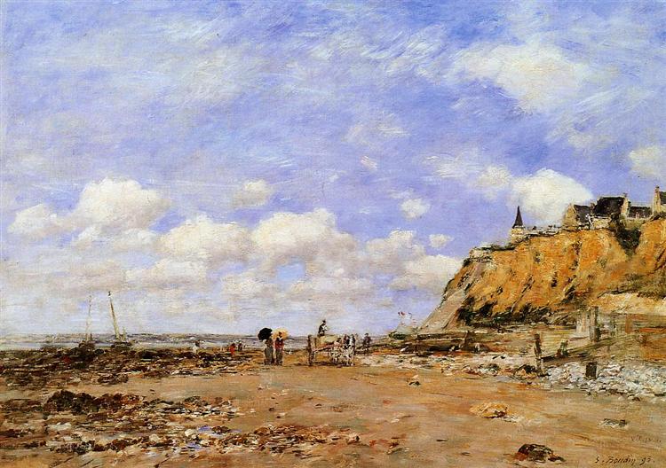 The Shore at Villerville, 1893 - Eugène Boudin