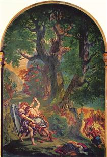 Jacob's fight with the angel - Eugène Delacroix