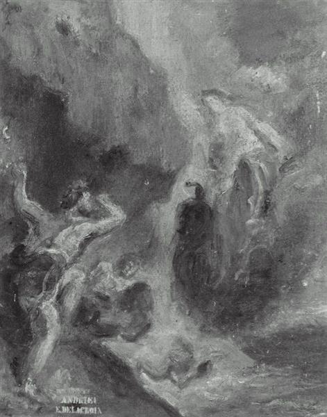 Winter Juno Beseeching Aeolus to Destroy the Fleet - Eugene Delacroix