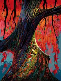 Fire red and gold - Eyvind Earle