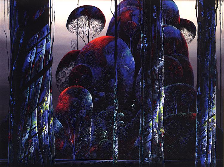 Trees Draped in Autumn - Eyvind Earle