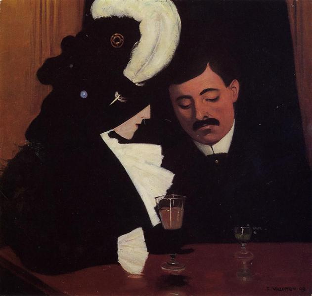 At the Cafe (also known as The Provincial), 1909 - Félix Vallotton