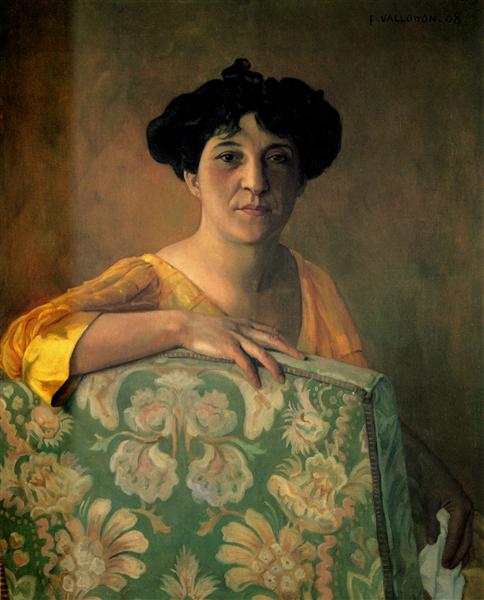 Portrait de Gabrielle Vallotton, 1908 - Феликс Валлотон