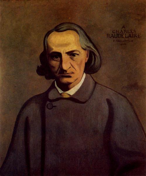 Portrait of Baudelaire, 1902 - Феликс Валлотон