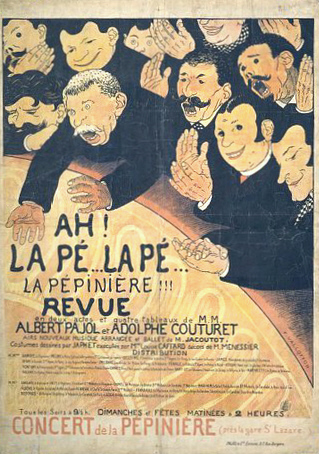 Poster Ah La Pé...la Pé...La Pepinière, 1898 - Фелікс Валлотон