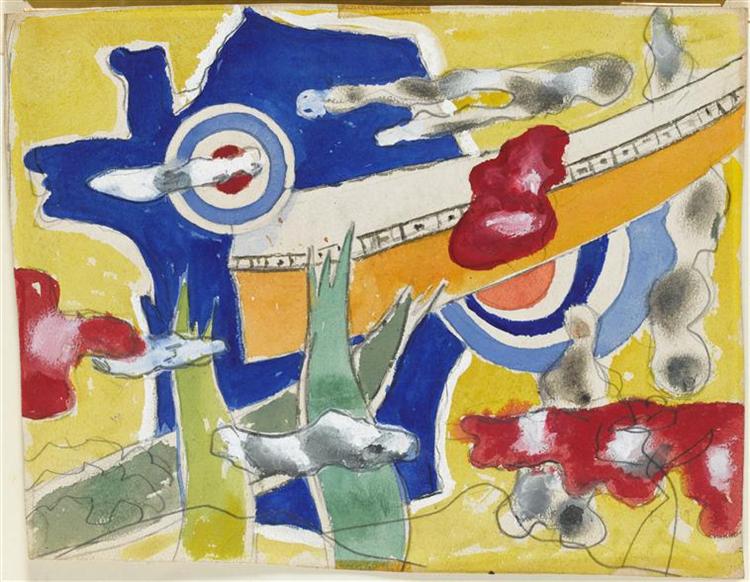 Study for the decoration of the aviation center of Briey - Fernand Leger