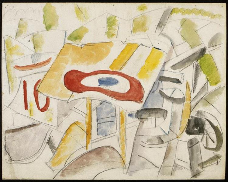 The Roundel, the plane smashed - Fernand Léger