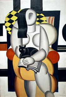 Woman with a Cat - Fernand Leger
