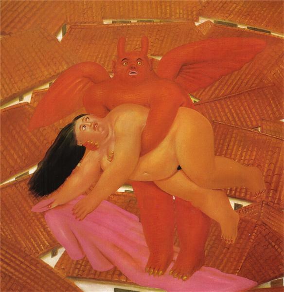 Woman Abducted by the Demon, 1979 - Fernando Botero