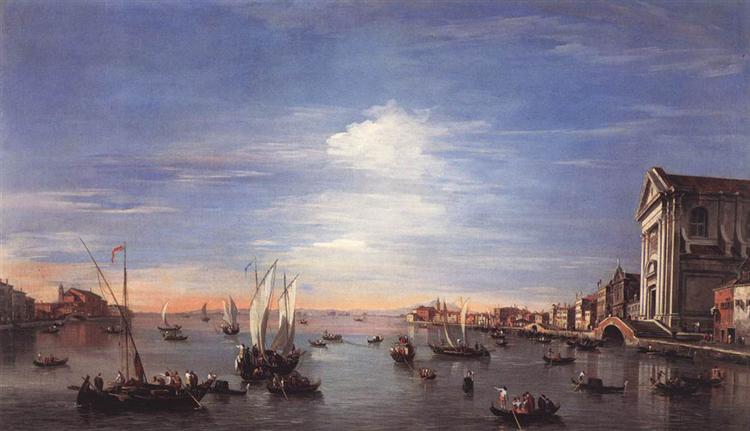 The Giudecca Canal with the Zattere, 1759 - Франческо Гварди