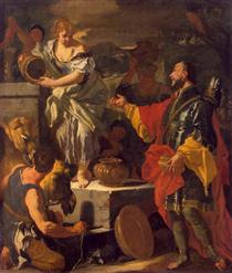 Rebecca and the Servant of Abraham - Франческо Солимена
