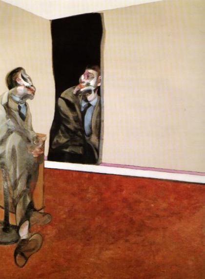 Портрет Джорджа Дайера, смотрящего в зеркало, 1967 - Френсис Бэкон