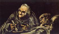 Dois velhos comendo sopa - Francisco de Goya