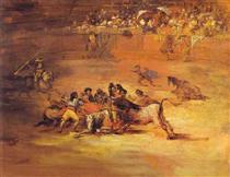 Scene of a bullfight - Francisco de Goya