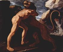 Hercules Fighting with the Nemean Lion - Франсіско де Сурбаран