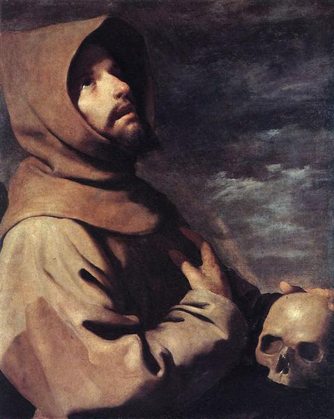St. Francis, 1660 - Francisco de Zurbarán