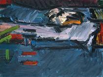 Figure on the Bed - Frank Auerbach