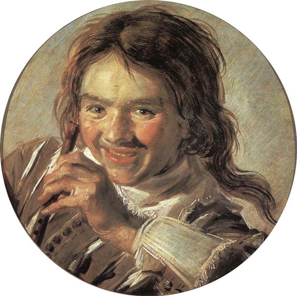 Boy holding a Flute (Hearing), 1626 - 1628 - Франс Халс