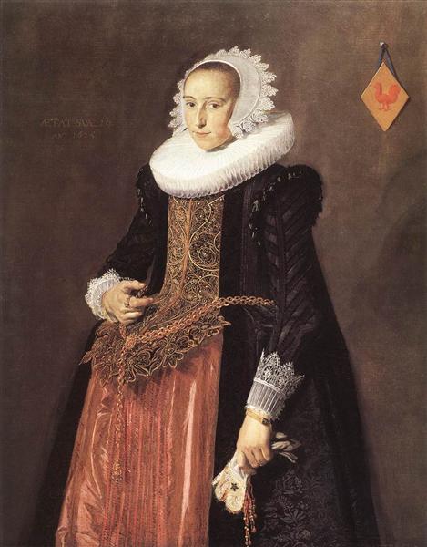 Portrait of Aletta Hanemans, 1625 - Франс Халс