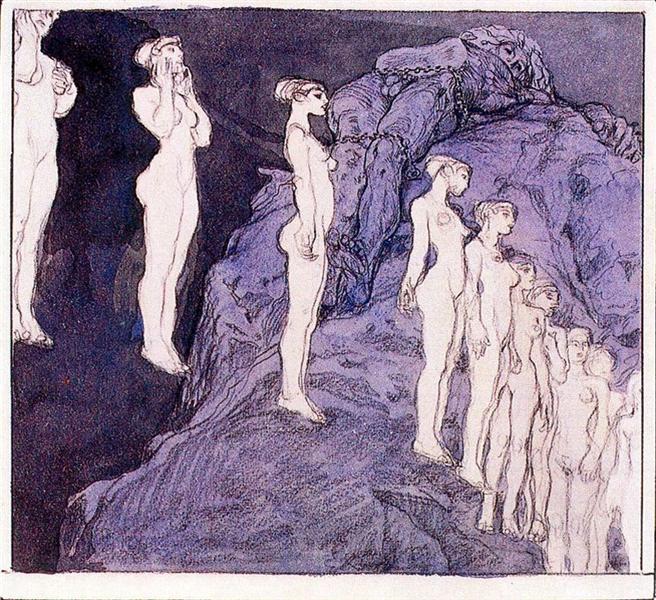 Prometheus in chains, 1905 - Франтишек Купка