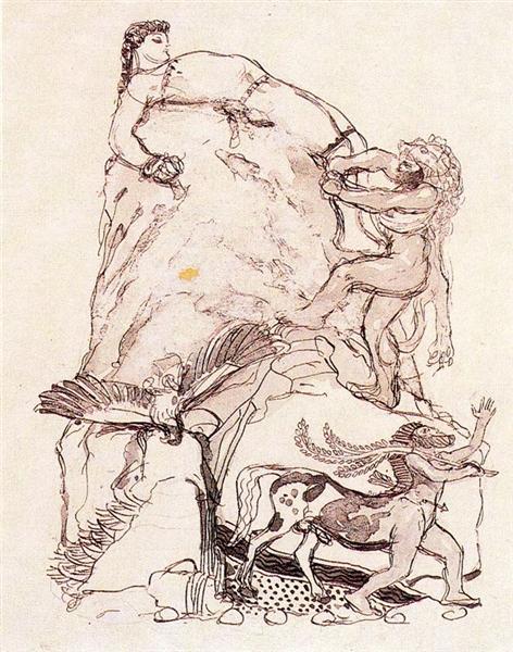 Prometheus in chains, 1905 - František Kupka