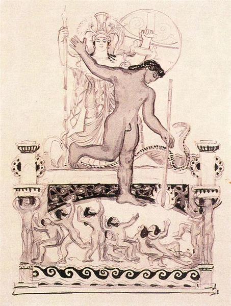 Prometheus in chains, 1905 - 弗朗齐歇克·库普卡