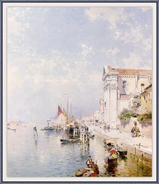 View of the Zatteri Venice - Franz Richard Unterberger