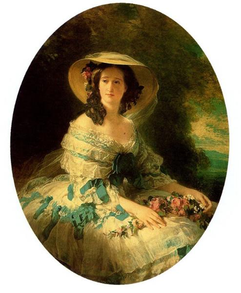 Franz Xaver Winterhalter, The Empress Eugénie (Eugénie de Montijo,  1826–1920, Condesa de Teba)